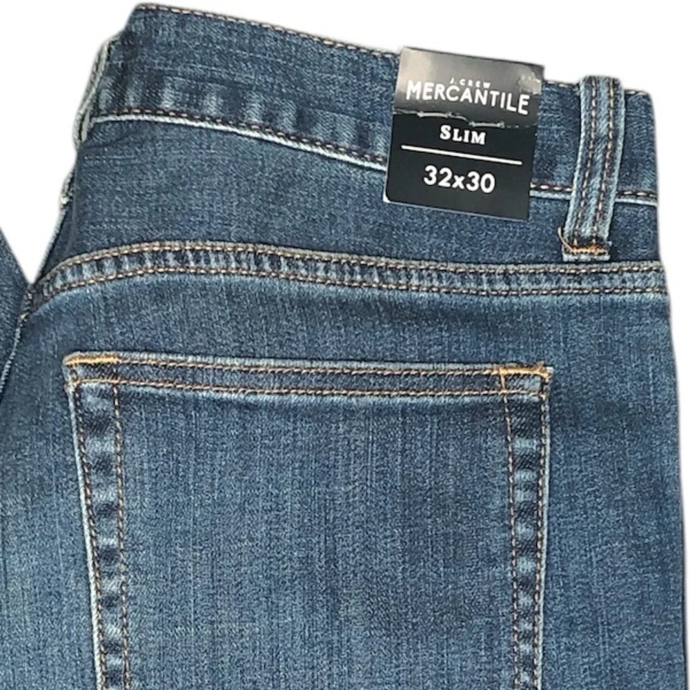 NWT J. Crew Mercantile Flex Slim Distress Jeans Size 32x30